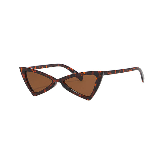 Call it Spring DOMPNIER Printed Asymmetric Frame Sunglasses - Brown